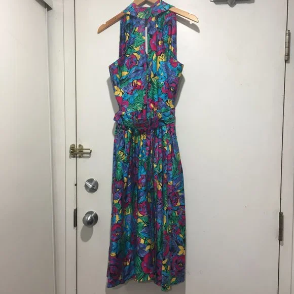 SUTTLES & SEAWINDS MULTICOLOR MIDI DRESSES SIZE M - Picture 4 of 7
